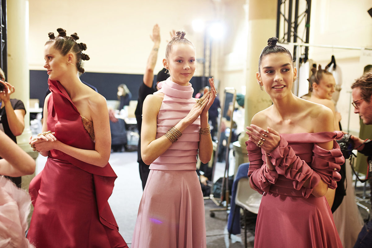Backstage Antonio Grimaldi by Alexander Kozhin. Haute Couture SS2018