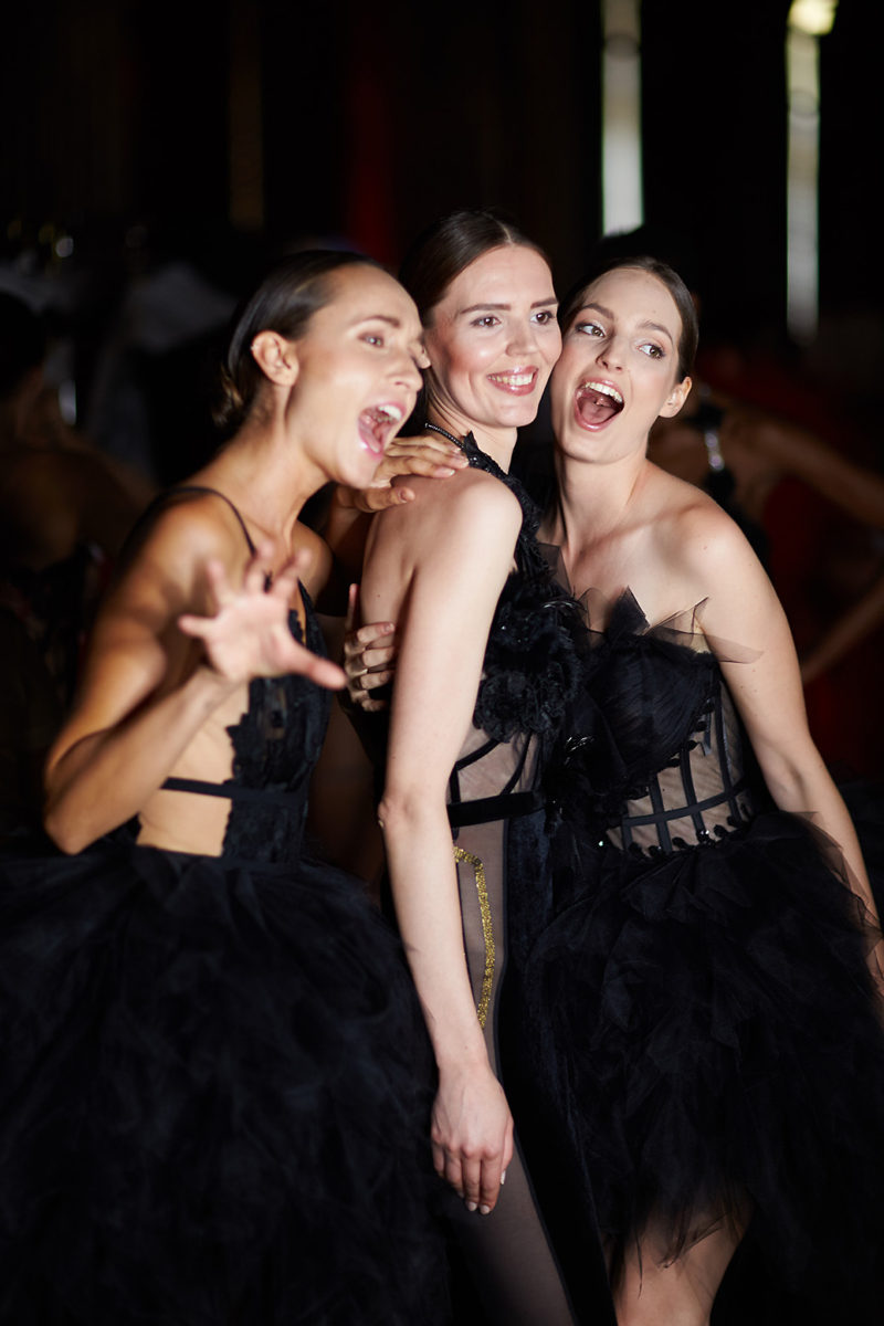 Backstage Eva Minge Haute Couture Paris Fashion week
