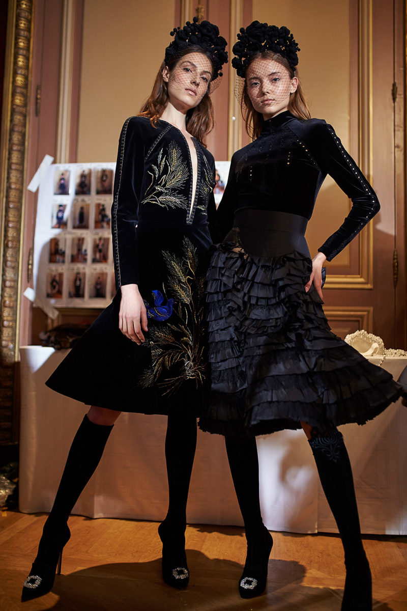 Backstage Yanina Couture. Haute Couture Paris Fashion week
