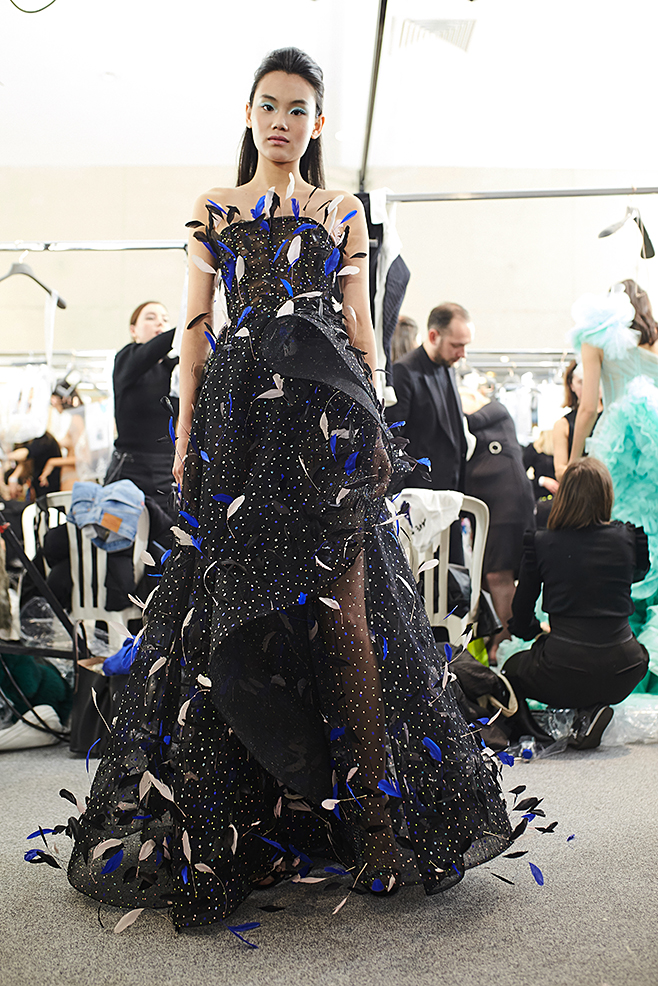 Ralph&Russo backstage photo by Alex Kozhin. Haute Couture Paris Fashion week SS 2020