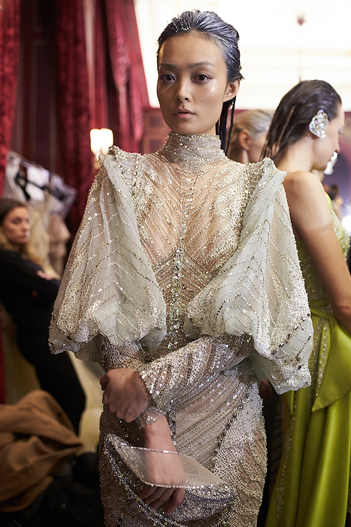 Ziad Nakad Haute Couture backstage photograph by Alexander Kozhin