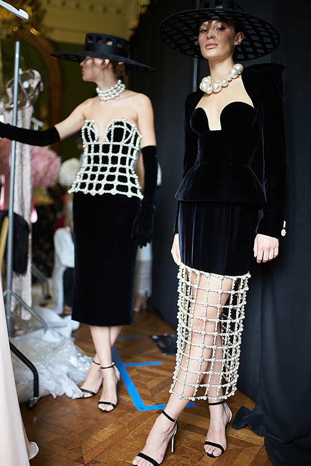 Tamara Ralph backstage. Photo by Alex Kozhin. Haute Couture Paris Fashion week show. Fall-Winter 2023-2024